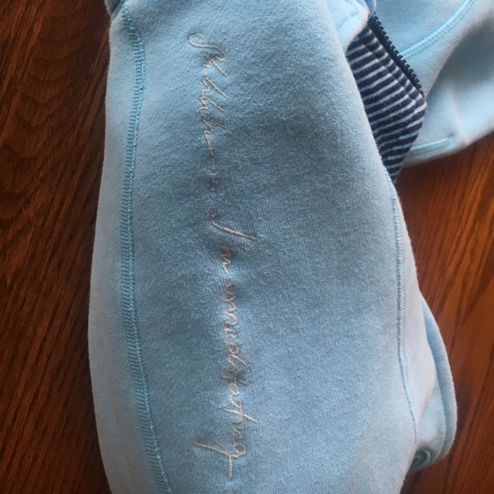 lululemon athletica Blue Striped Women's Sweatshirt - Picture 3 of 4